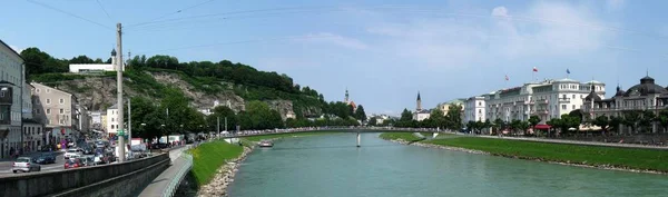 Panorama Salzach Salzburg — Stock Photo, Image