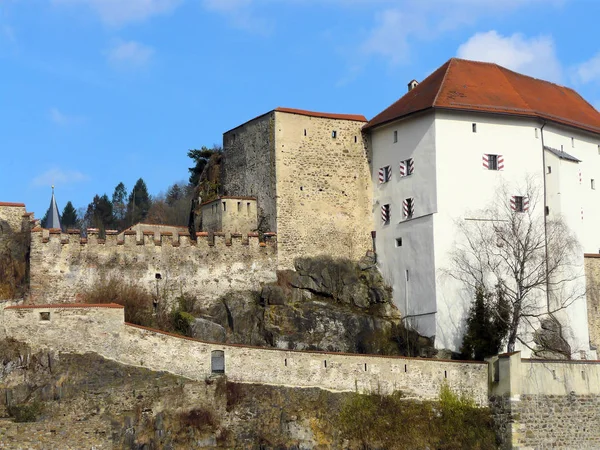 Vista Panorâmica Dos Detalhes Arquitetura Medieval — Fotografia de Stock