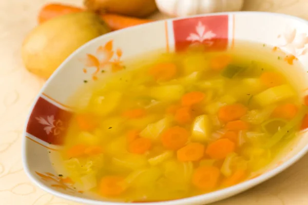 Sup Sayuran Buatan Sendiri Yang Lezat — Stok Foto