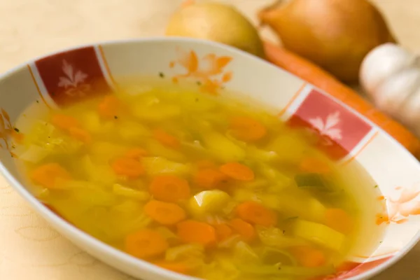 Supă Delicioasă Legume Casă — Fotografie, imagine de stoc