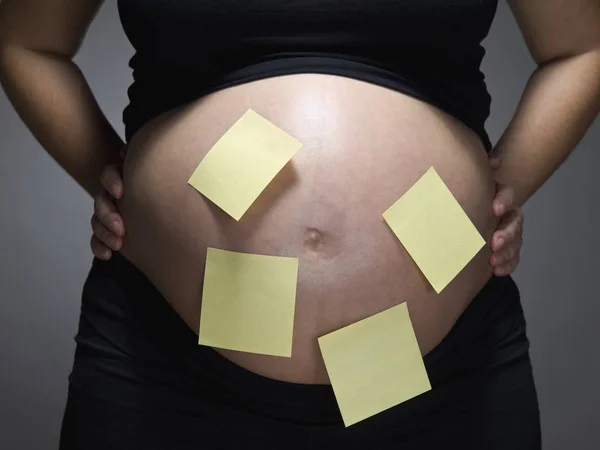 Belly Office Woman Stock Image