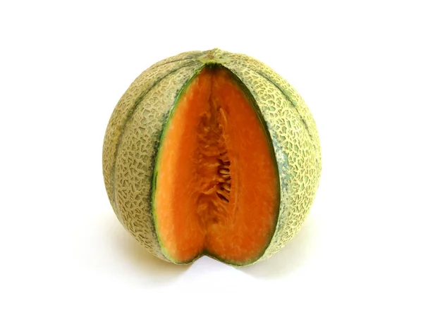 Cantaloupe Cucumis Melo Var Cantalupensis — Stok Foto