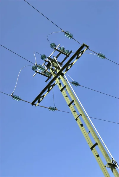 Transmissor Transmissão Eletricidade — Fotografia de Stock