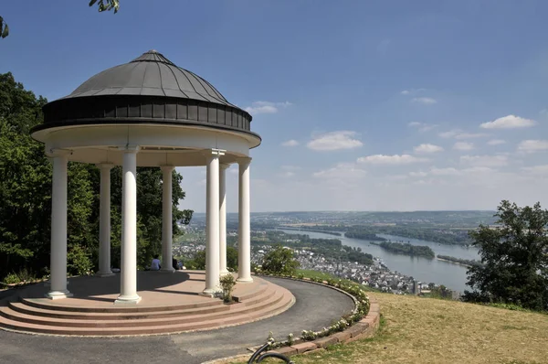 Tempel Auf Dem Niederwalddenkmal Rüdesheim — Stockfoto