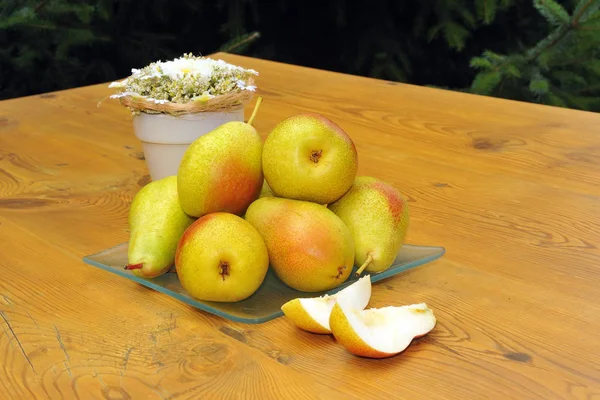 Tasty Sweet Pears Fruits Food — Stock Photo, Image