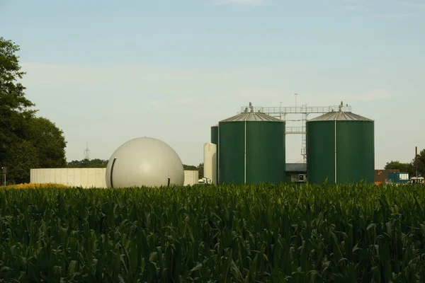 Impianto Biogas Hollich Steinfurt — Foto Stock