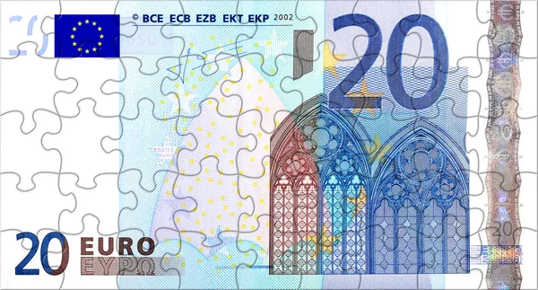 Euró Kirakós Kész — Stock Fotó