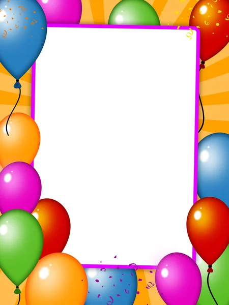 Bunte Hintergrund Für Geburtstagsgrußkarte — Stockfoto