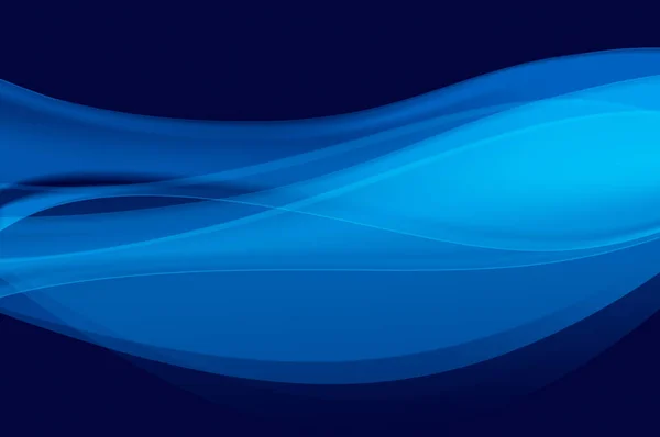 Abstrakter Blauer Hintergrund Welle Schleier Oder Rauch Computergeneriertes Bild — Stockfoto