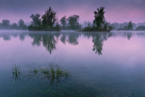 Weitmannsee Líbání Dopoledních Hodinách — Stock fotografie