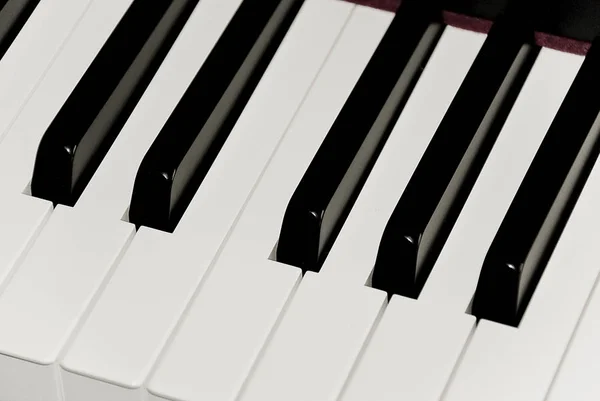 Klawisze Fortepianu Instrumenty Muzyczne — Zdjęcie stockowe
