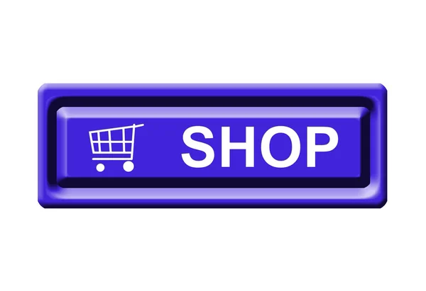 Shop Button Cart Illustration — Stock Photo, Image