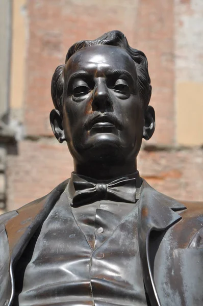 Giacomo Puccini Büste Lucca — Stockfoto