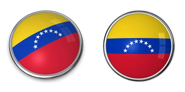 Венесуэла Изолирована Белом Фоне — стоковое фото