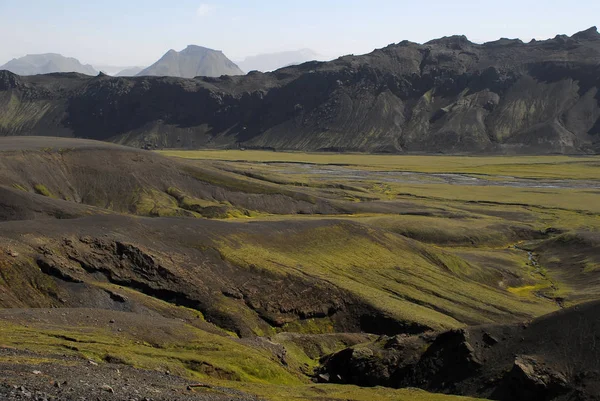 Island Landskap Geologi Erosion — Stockfoto