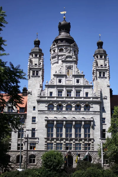Leipzig Deki Belediye Binası — Stok fotoğraf
