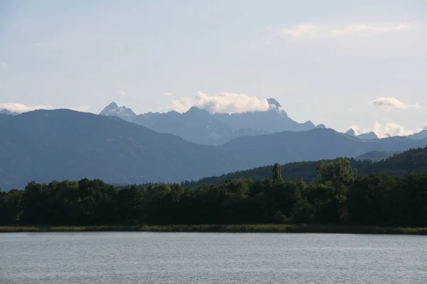 Vista Panorâmica Bela Paisagem Alpes — Fotografia de Stock