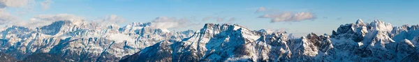 Panorama Hivernal Des Alpes — Photo