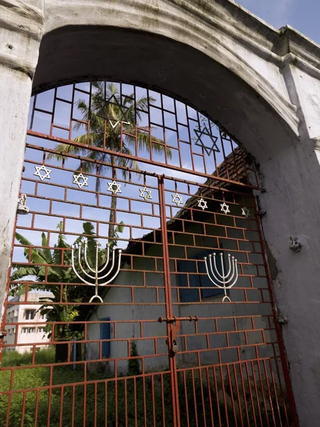 Synagoge Jodenstad Cochin Kerala India — Stockfoto