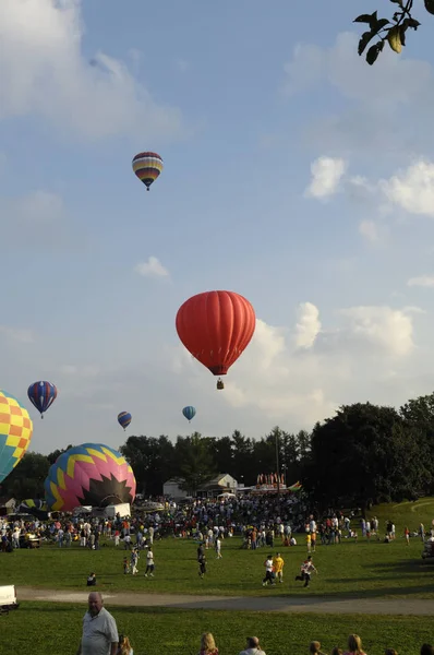 Hot Air Balloons Flying — Stock Photo, Image