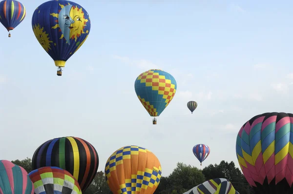 Sıcak Hava Balonları Uçuyor — Stok fotoğraf