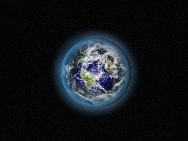 Blue Earth Space — Stock Photo, Image