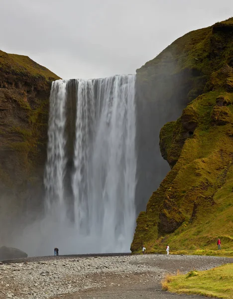 Cachoeira Skogafoss Costa Sul Islândia — Fotografia de Stock