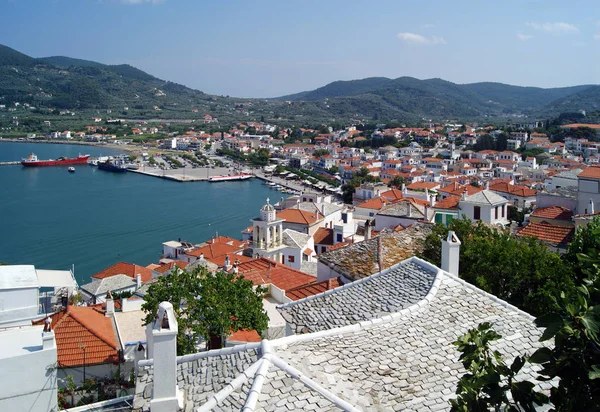 Skopelos Liman Manzarası — Stok fotoğraf