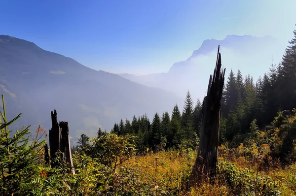 Vista Panorâmica Paisagem Majestosa Dos Alpes — Fotografia de Stock