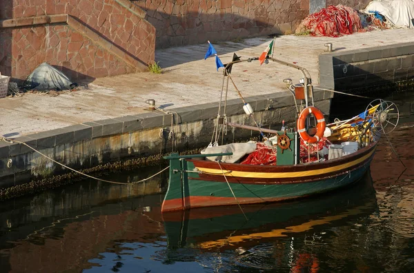 Bateau Pêche Sur Temo — Photo