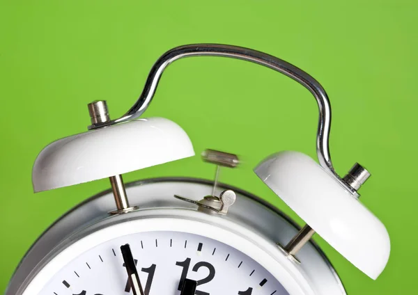 Classic Double Bell Alarm Clock Ringing Minutes — Stock Photo, Image