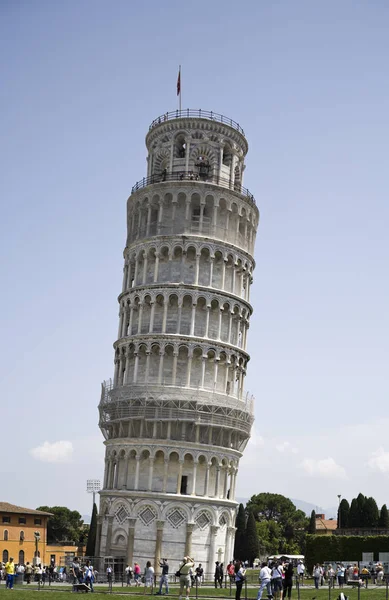 奇跡の広場にある傾いた塔 イタリア — ストック写真