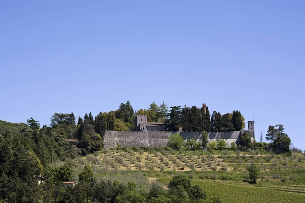 Castelo Mais Famoso Toscana Castello Brolio — Fotografia de Stock