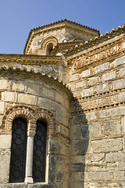 Detalj Den Bysantinska Kyrkan Agii Iasonos Sossipatros Korfu Stad Grekisk — Stockfoto