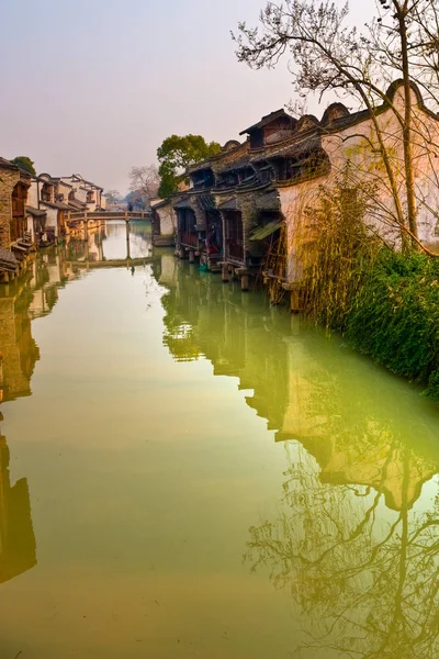 Domy Nad Kanałem Chinach — Zdjęcie stockowe