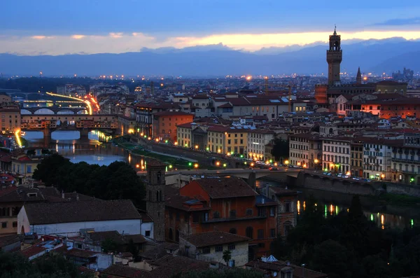 Florence Italië Schemering — Stockfoto