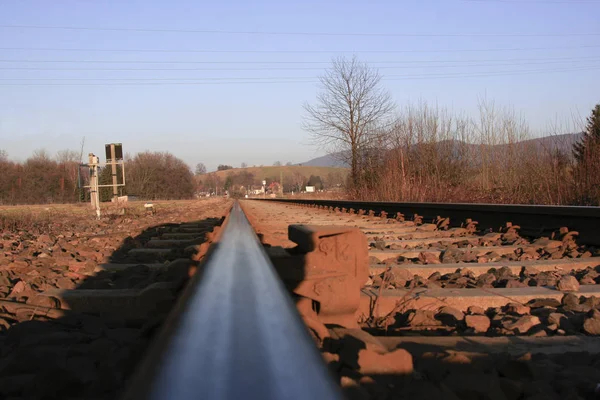 Järnvägsspår Järnvägsspår — Stockfoto