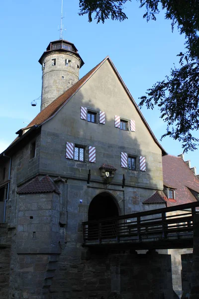 Malebný Pohled Majestátní Středověkou Architekturu — Stock fotografie