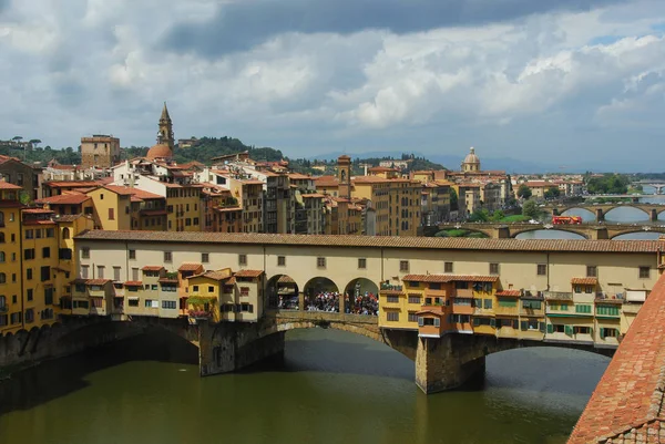 Флоренція Італія Понте Веккіо Ріка Арно — стокове фото