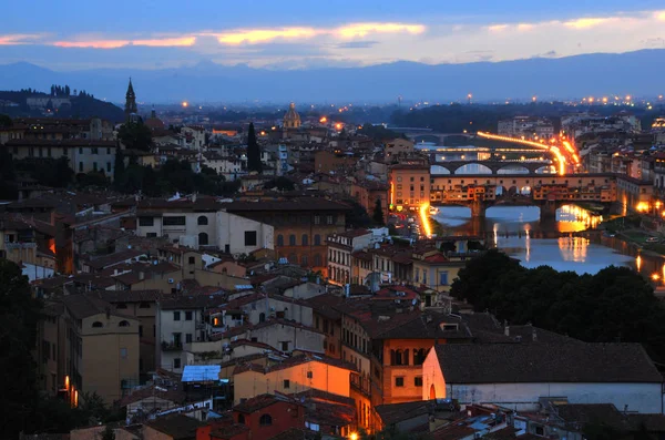 Флоренція Італія Сутінках — стокове фото