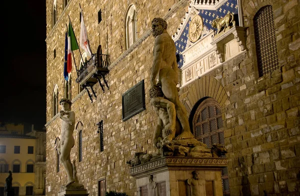 David Michelangelo Buonarroti Piazza Della Signoria Florens Italien — Stockfoto
