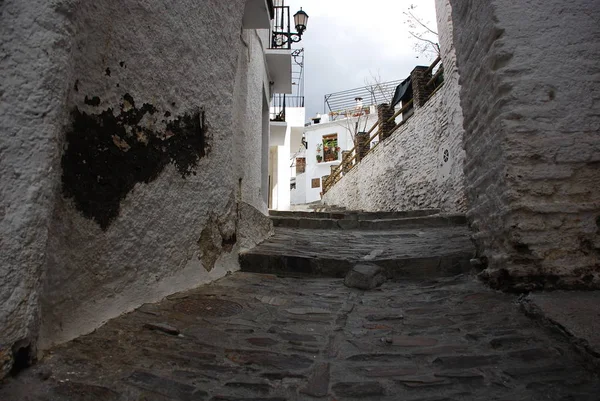 Callejón Adoquinado Alpujarras Granada Andalucía España — Foto de Stock