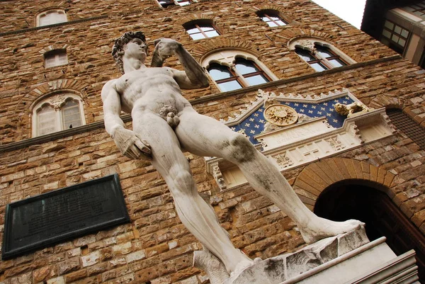 Dante Alighieri Skulptur Piazza Della Santa Croce Florens Italien — Stockfoto