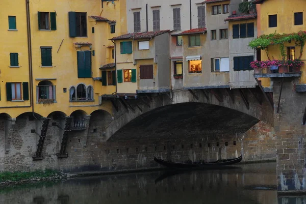 Ponte Vecchio Floransa Talya Daki Binalar — Stok fotoğraf