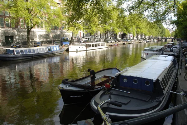 Kanál Most Amsterdamu — Stock fotografie