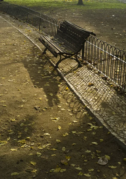 Banc Parc Lisbonne Portugal — Photo