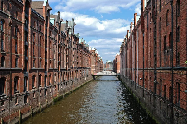 Гамбург Велике Портове Місто Півночі Німеччини — стокове фото