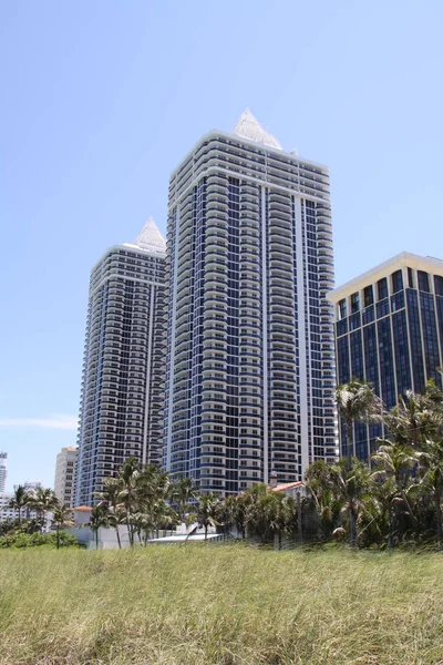 Wolkenkrabbers Miami Beach — Stockfoto