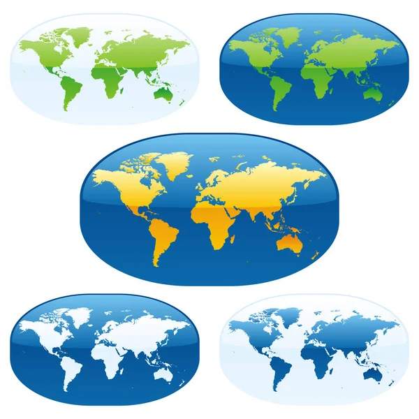 Barevné Mapy Světa Geografie — Stock fotografie