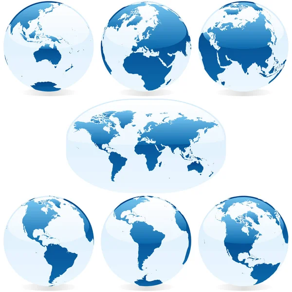 Colored World Maps Geography — Stock Photo, Image